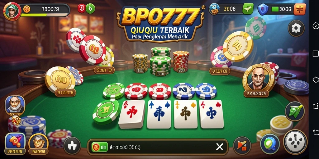 Tangkapan layar gameplay QiuQiu yang menarik di BPO777.