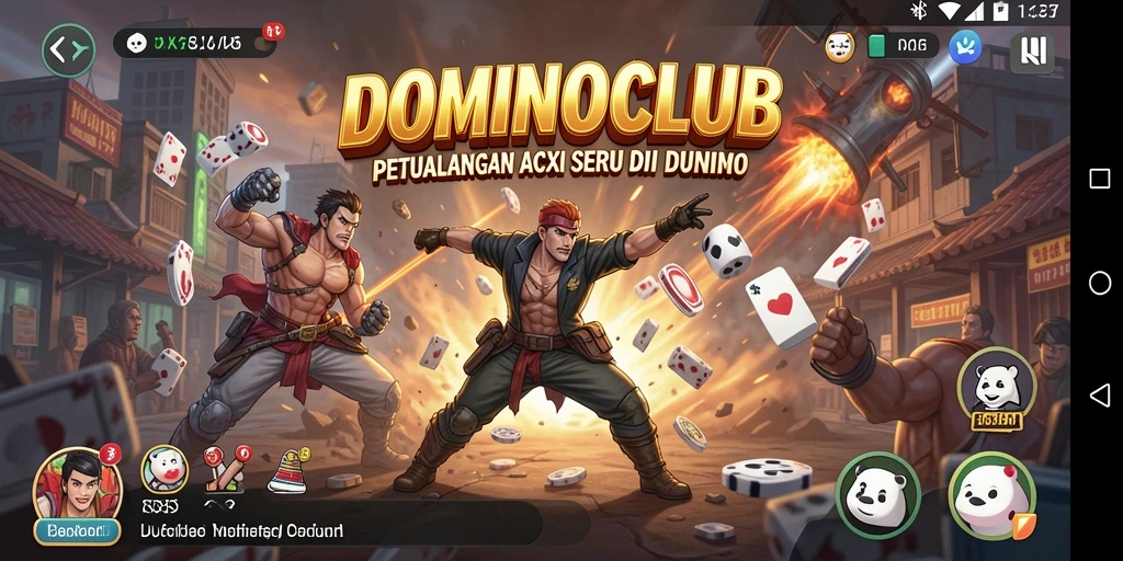 Screenshot gameplay DOMINOCLUB yang menampilkan aksi seru.