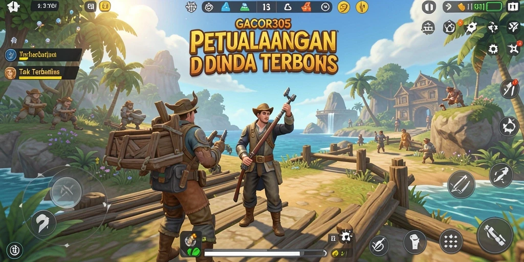 Tampilan menakjubkan gameplay GACOR305 di dunia terbuka.