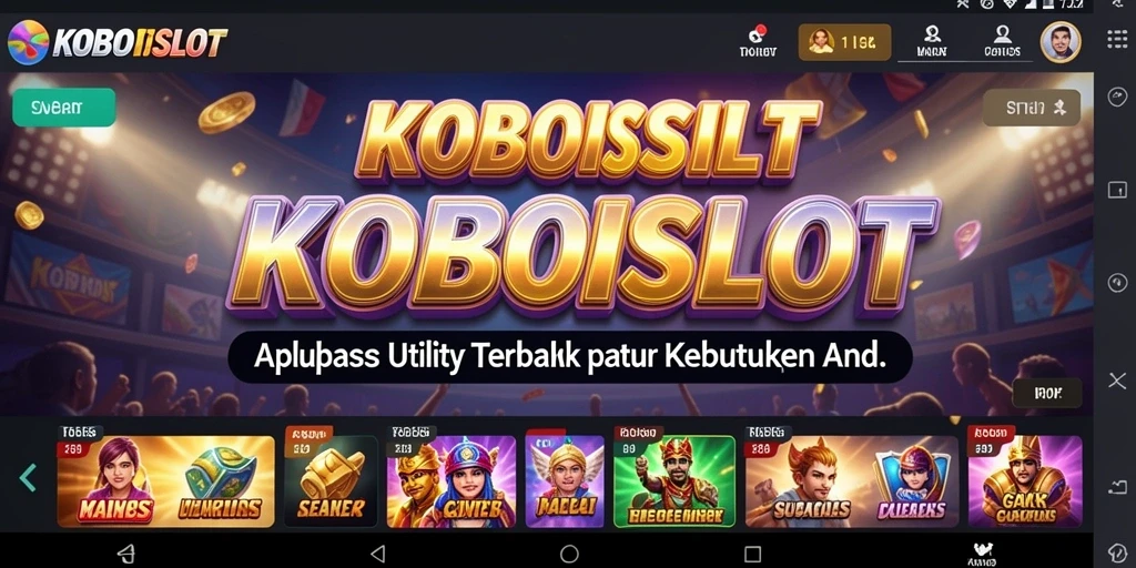 Tampilan antarmuka KOBOISLOT yang menarik dan intuitif.