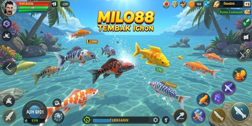 Gameplay Tembak Ikan yang menyenangkan dalam MILO88.