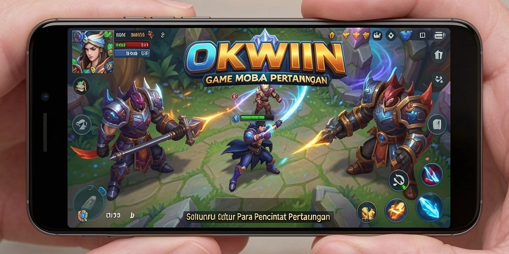Tampilan gameplay seru dan strategi taktis di OKWIN.