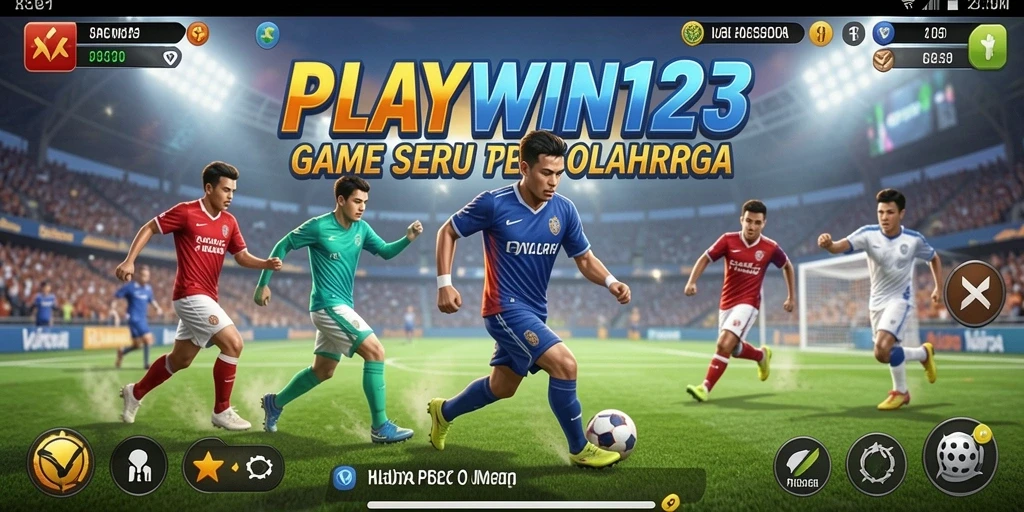 Tangkapan layar utama PLAYWIN123 menampilkan aksi seru dalam pertandingan olahraga.