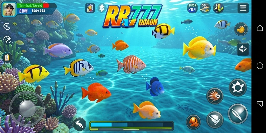 Screenshot gameplay Tembak Ikan yang penuh aksi dan seru di RR777.