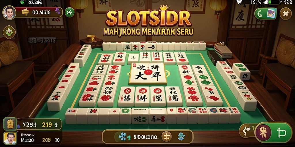 Tampilan menarik gameplay SLOTSIDR dalam permainan Mahjong.