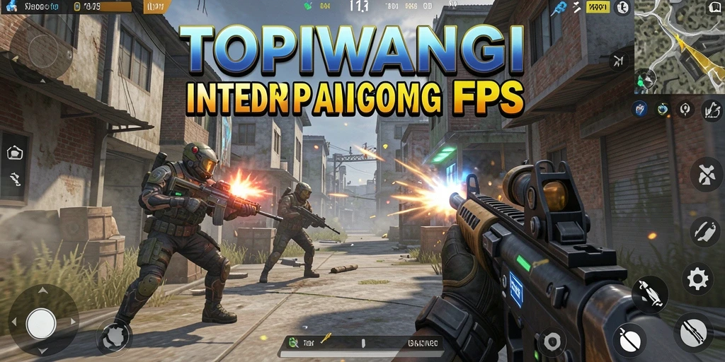 Tangkapan layar gameplay TOPIWANGI menampilkan aksi tembak-menembak yang seru.