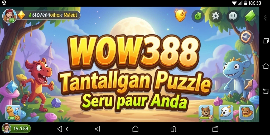 Tampilan gameplay WOW388 yang menarik dan penuh tantangan puzzle.
